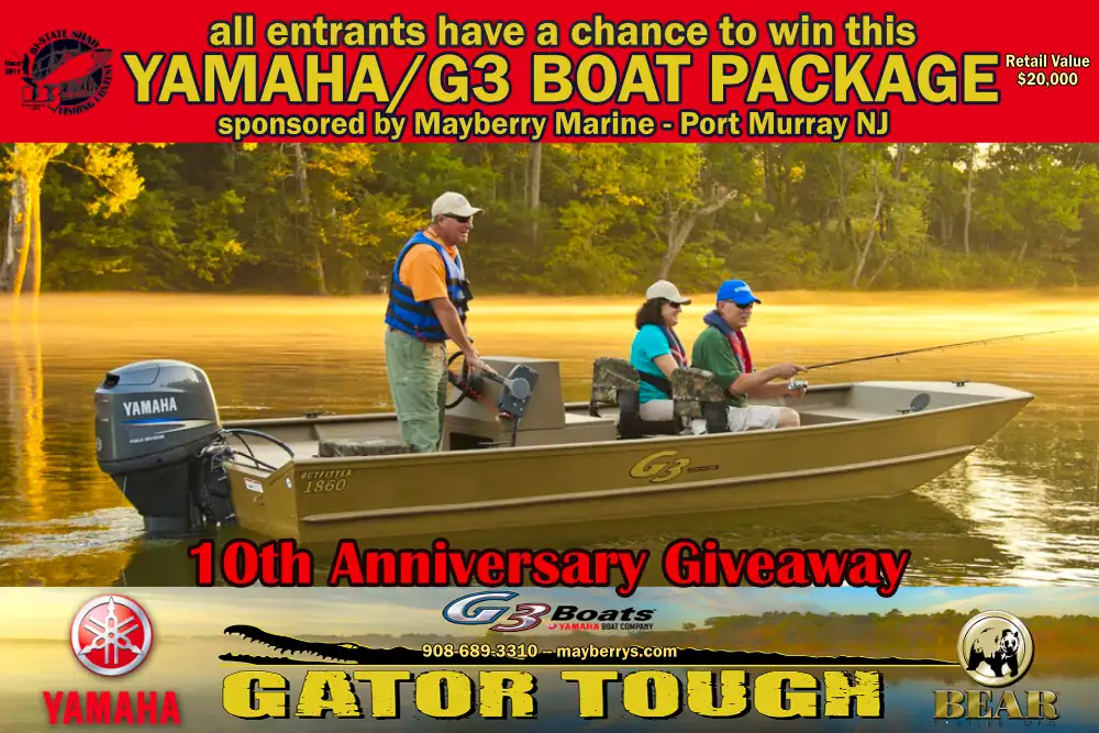 Grand Prize - Bi-State Shad Fishing Contest - Yamaha/G3 Mayberry Marine