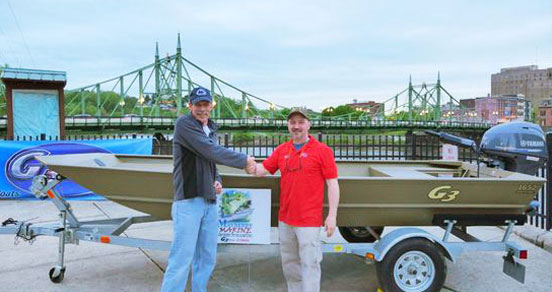 2019 Give away boat winner Scott Caramella