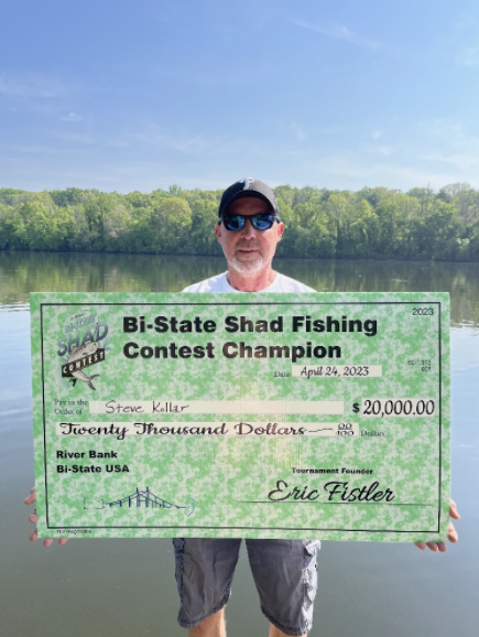 Bill  Gordon 2022 Bi-State Shad Fishing Contest Champion